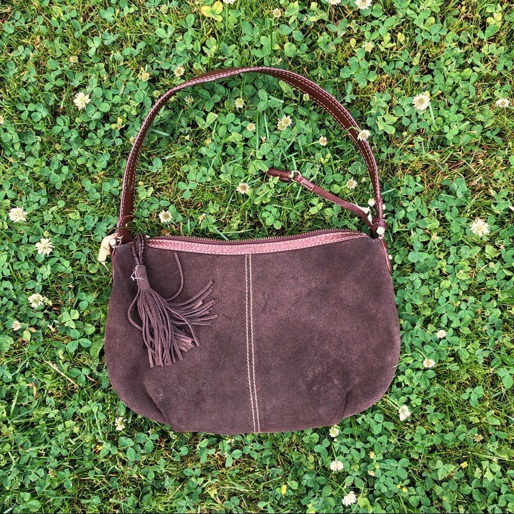 Liz Claiborne Dark Brown Leather Handbag